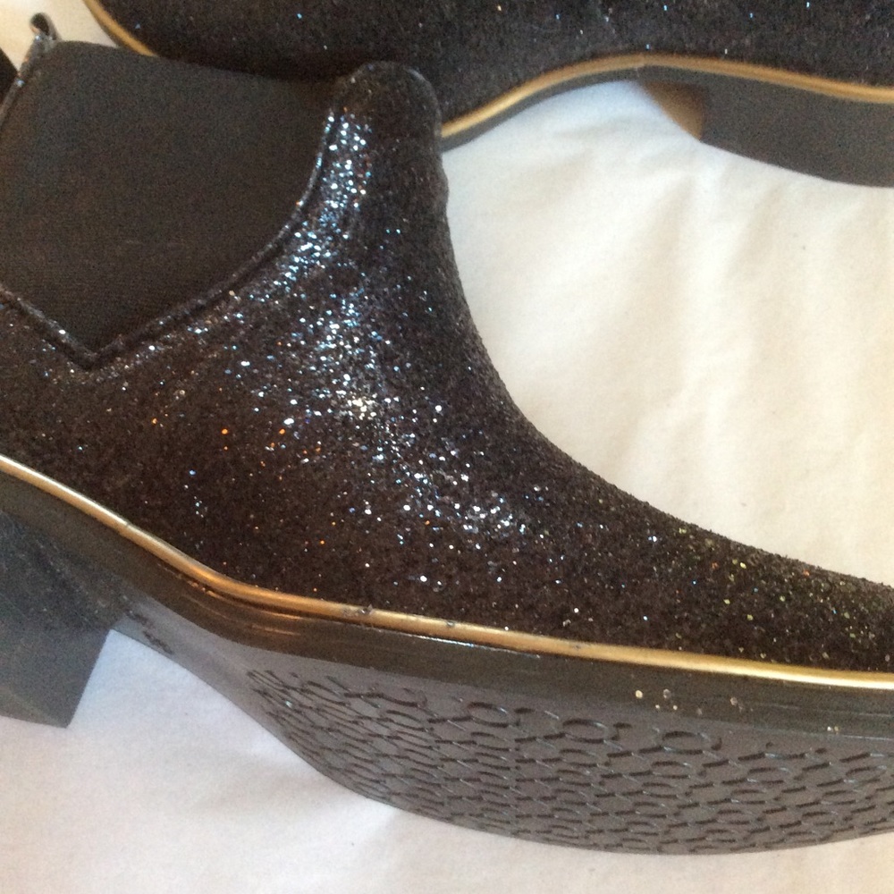 Kate Spade Glitter Sparkly Chelsea Ankle Booties - Picture 6 of 11